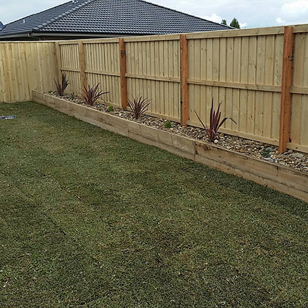 Treated Pine Paling Fence Hardwood Posts with Capping